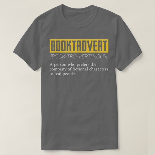 Koekjesomp Introvert Shy Reading Book Lovers Libr T-shirt (Design voorkant)