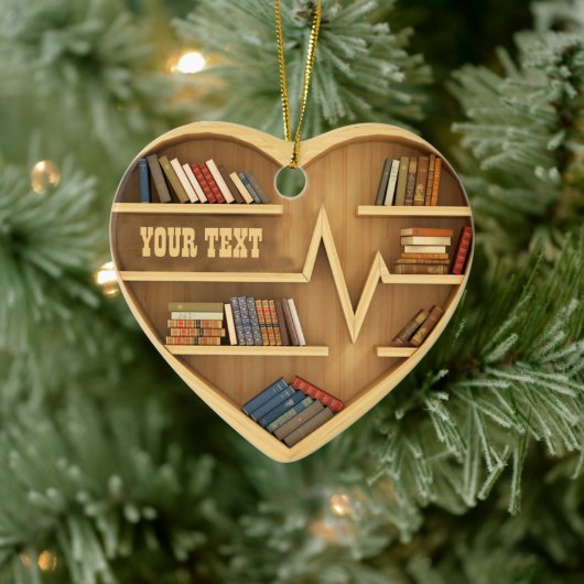 Koekjesplank Librarian Bookworm Writer Reader Keramisch Ornament (Boom)