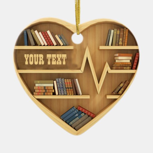 Koekjesplank Librarian Bookworm Writer Reader Keramisch Ornament (Voorkant)