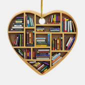 Koekjesplank Librarian Bookworm Writer Reader Keramisch Ornament (Achterkant)