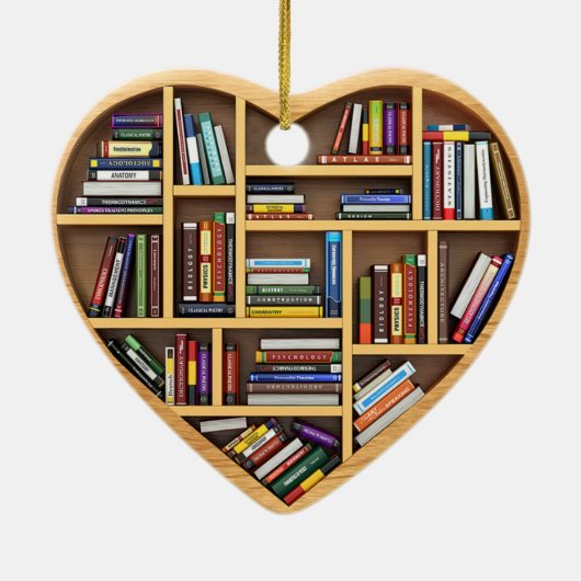 Koekjesplank Librarian Bookworm Writer Reader Keramisch Ornament (Achterkant)