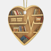 Koekjesplank Librarian Bookworm Writer Reader Keramisch Ornament (Links)