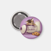 Koekjespot kitten magneet (Voorkant / Achterkant)