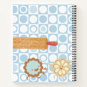 Koekjesrolpen voor het bakken van het recept voor  notitieboek (Achterkant)