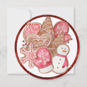 Koekjesuitwisseling, Koekjeswisselaar kerstfeest Kaart (Achterkant)