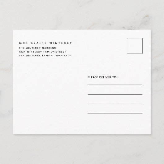 Koekjesvakantiegeld Koekkersteenvakantie Uitnodiging Briefkaart (Achterkant)