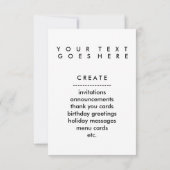 koekjesvlokken kaart (Achterkant)