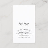 Koekjeswinkel, model Mode Visitekaartje (Achterkant)