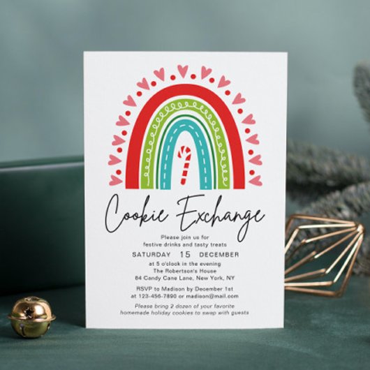 Koekjeswisselaar feestelijke regenbookerst