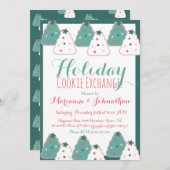 Koekjeswisselaar kerstboomvakantie kaart (Voorkant / Achterkant)
