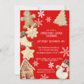 Koekjeswisselaar voor kerstmis kaart (Voorkant)