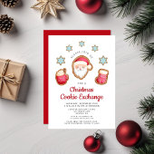 Koekjeswisselaar voor kerstmis kaart