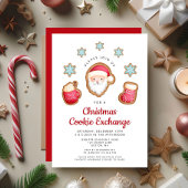 Koekjeswisselaar voor kerstmis kaart