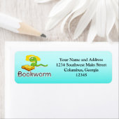 Koekjesworm met bril etiket (Insitu)