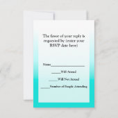 Koekjesworm met bril RSVP kaartje (Achterkant)