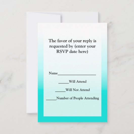 Koekjesworm met bril RSVP kaartje (Achterkant)