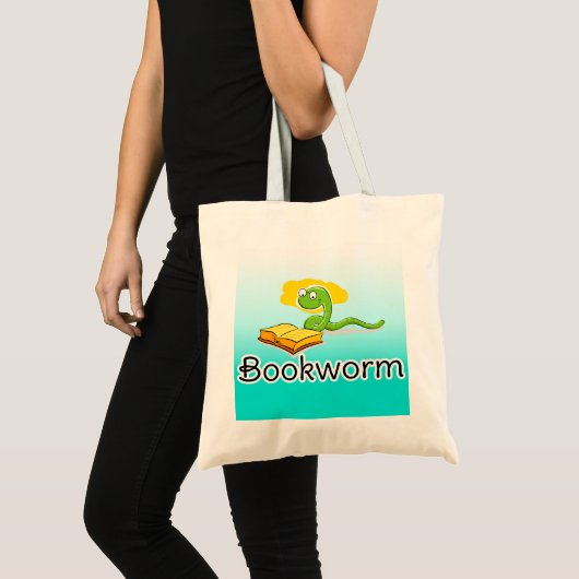 Koekjesworm met bril tote bag (Voorkant (product))