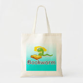 Koekjesworm met bril tote bag (Voorkant)