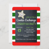 Koekkerbord rood en groene streep kaart (Voorkant)