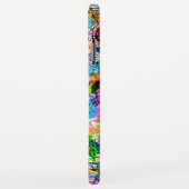 Koekkleurige abstracte gemengde paisleybloemen Case-Mate iPhone case (Achterkant/rechts)