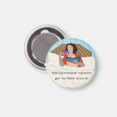 Koeklovers gaan nooit alleen naar bed magneet (Voorkant / Achterkant)