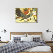 Koekoek Vogels met Moderne Kunst Canvas Print (Insitu (Slaapkamer))