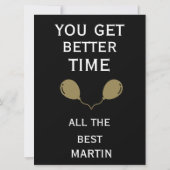 Koekoeksklok tijd 75e verjaardag kaart (Achterkant)