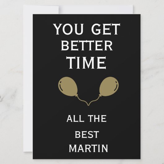 Koekoeksklok tijd 75e verjaardag kaart (Achterkant)