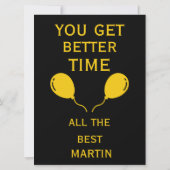 Koekoeksklok Tijd Gelukkige 80ste Verjaardag Kaart (Achterkant)