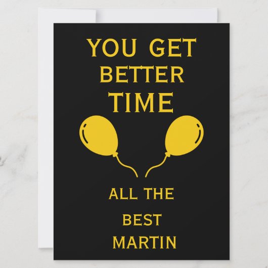 Koekoeksklok Tijd Gelukkige 80ste Verjaardag Kaart (Achterkant)