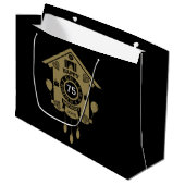 Koekoeksklok tijd verjaardag groot cadeauzakje (Voorkant Gekanteld)