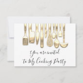 Koekpartij Chef Golden Kitchen Golden White Kaart (Voorkant)