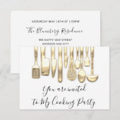 Koekpartij Chef Golden Kitchen Golden White Kaart (Voorkant / Achterkant)