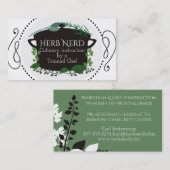 Koekpotkruiden visitekaartje van de kokafvoer (Voorkant / Achterkant)