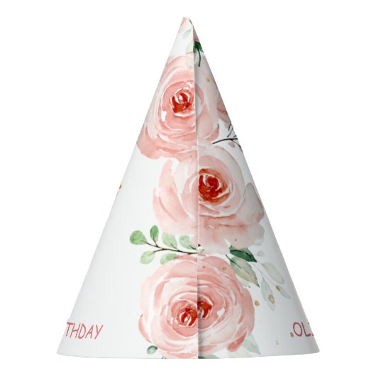 Koekroze Giraffe Feesthoedjes (Achterkant)