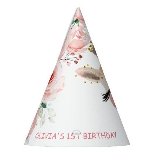 Koekroze Giraffe Feesthoedjes (Links)