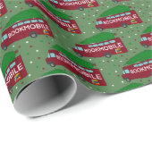 Koeksmobiel met kerstboom bovenaan cadeaupapier (Rol Hoek)