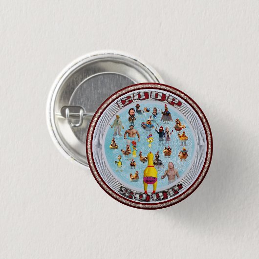 koeksoep ronde button 3,2 cm (Voorkant /achterkant)