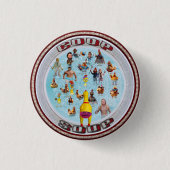 koeksoep ronde button 3,2 cm (Voorkant)