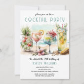 Koekstaarten van strand 70th Birthday Party Kaart (Voorkant)