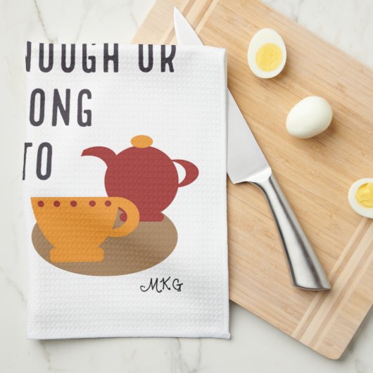 Koekvis C.S. Lewis Tea and Books Quote Illustrated Theedoek (Quarter Fold)