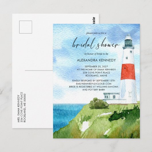 Koekvuurtoren Nautical Thed Vrijgezellenfeest Briefkaart (Voorkant / Achterkant)