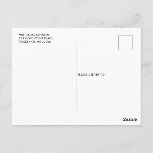 Koekvuurtoren Nautical Thed Vrijgezellenfeest Briefkaart (Achterkant)