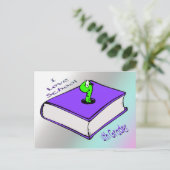 Koekworm 4th Grader - Ik hou van School Briefkaart (Staand voorkant)