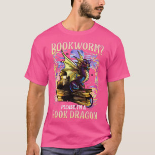 Koekworm alsjeblieft een boek Draak grappige citat T-shirt