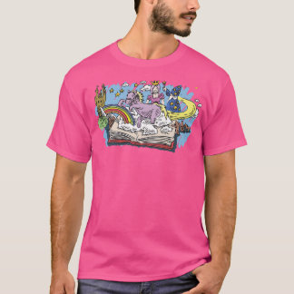 Koekworm Avid ReaderFairy Tale Fantasy Book Readin T-shirt