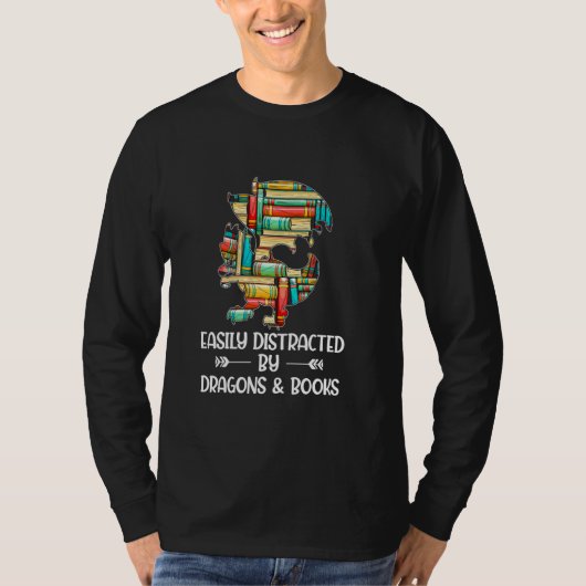 Koekworm Idea Animal Reader Book Dragon T-shirt (Voorkant)