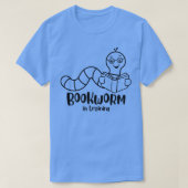 Koekworm in het boek Lover Funny Reading Rea T-shirt (Design voorkant)
