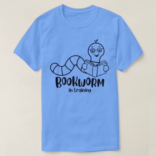 Koekworm in het boek Lover Funny Reading Rea T-shirt (Design voorkant)
