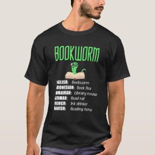 Koekworm met Quirky-vertalingen over de hele werel T-shirt